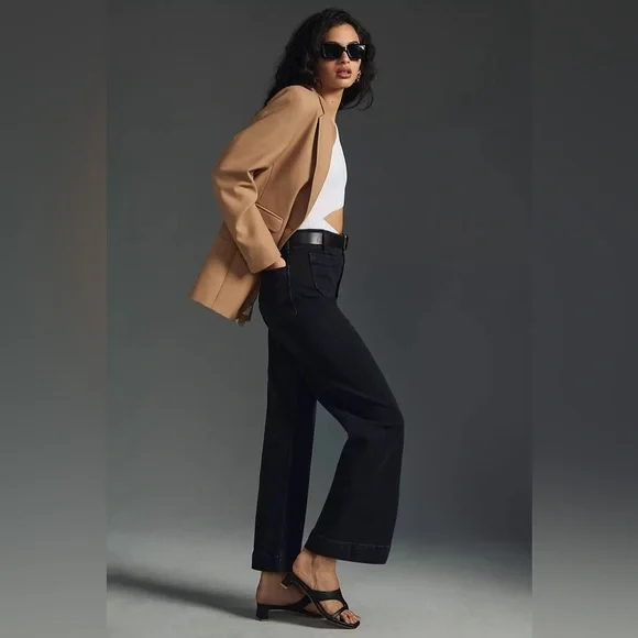 Pilcro The Skipper Wide Leg Cropped Jeans size 28 - Picture 2 of 10